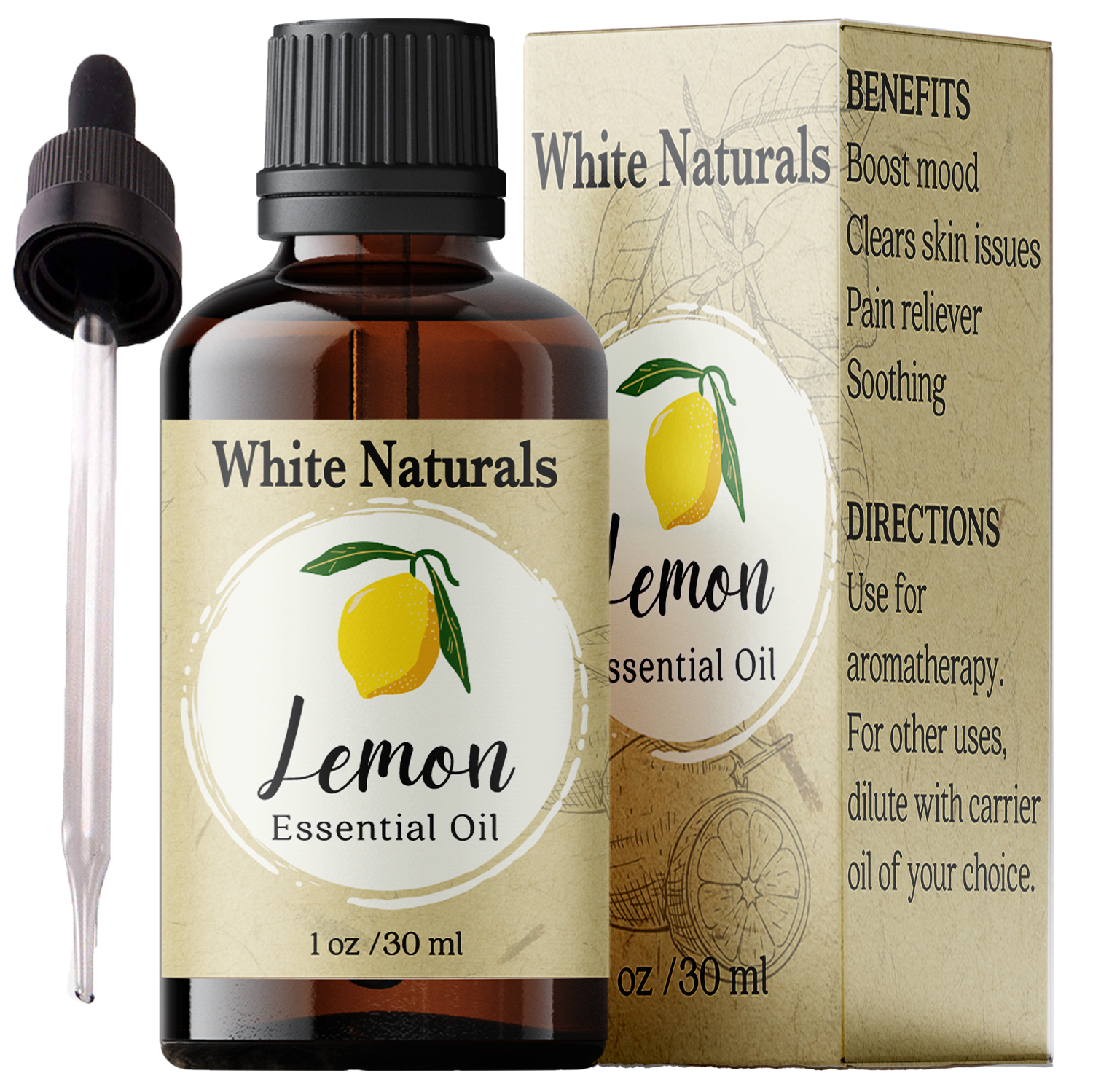 Lemon Essential Oil - White Naturals
